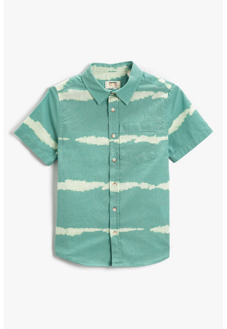 Camasa cu maneci scurte si model tie-dye