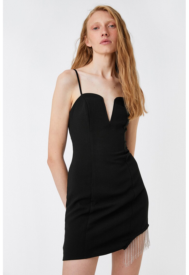 Rochie creion mini cu canafi