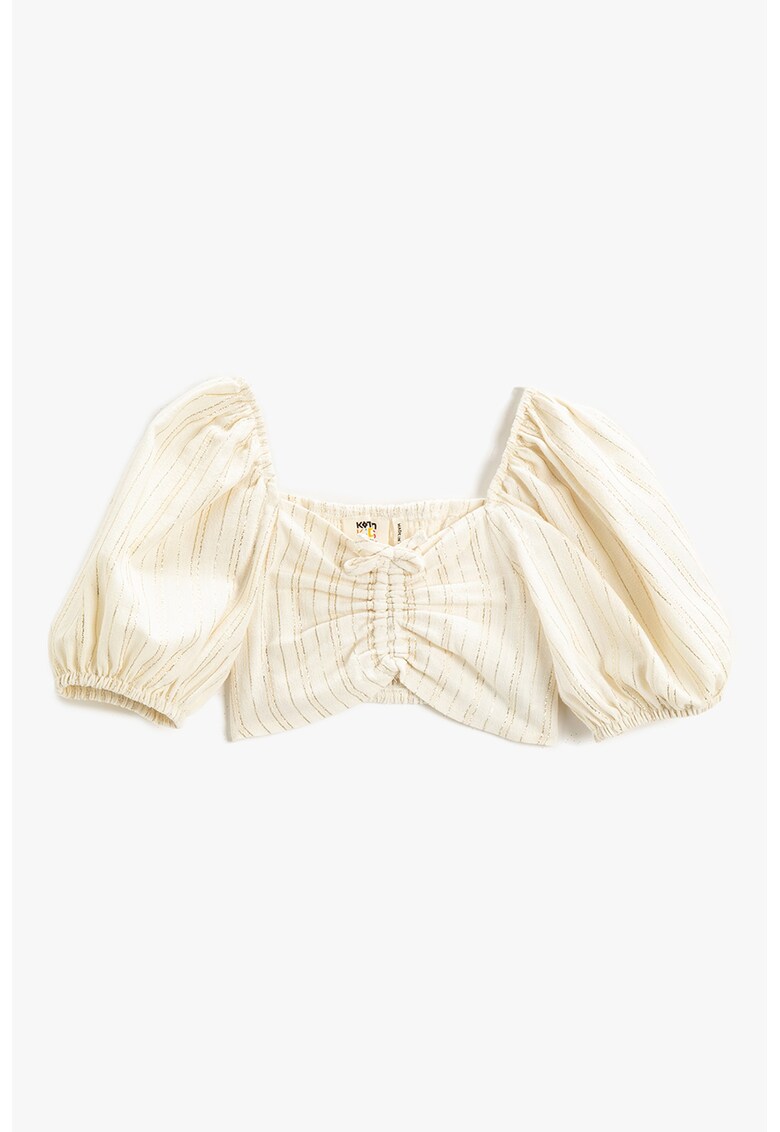Bluza crop cu dungi