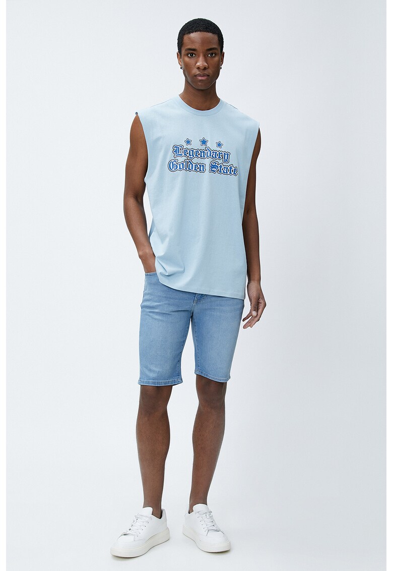 Pantaloni scurti slim fit de denim