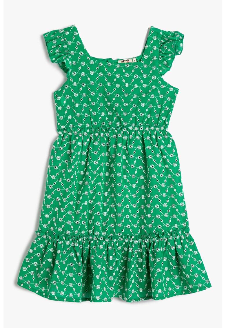 Rochie evazata cu imprimeu grafic