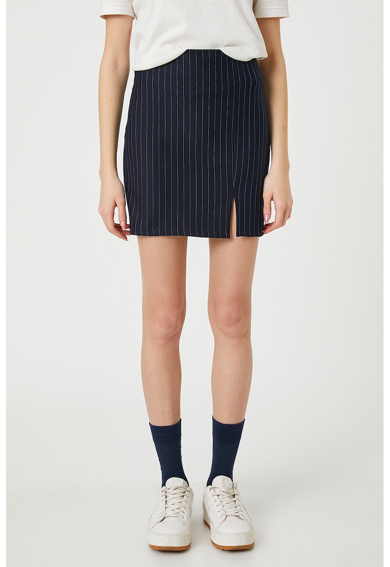 Fusta slim fit cu dungi inguste