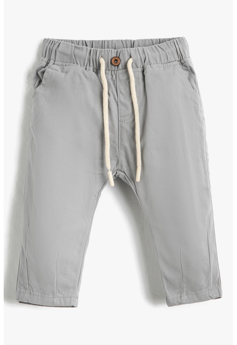 Pantaloni de bumbac cu talie ajustabila