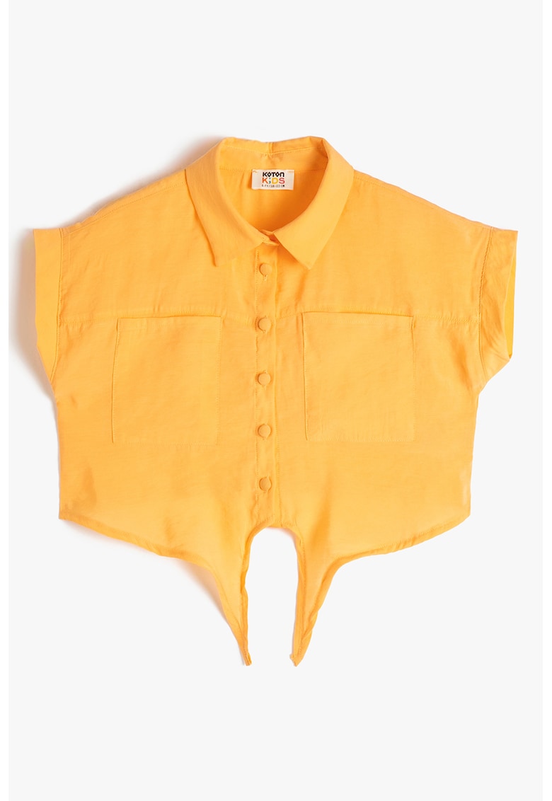 Camasa crop din amestec de modal