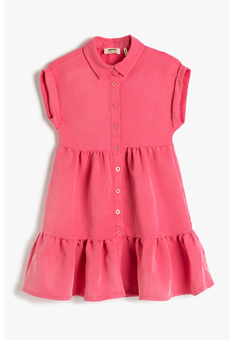 Rochie-camasa evazata din amestec de modal