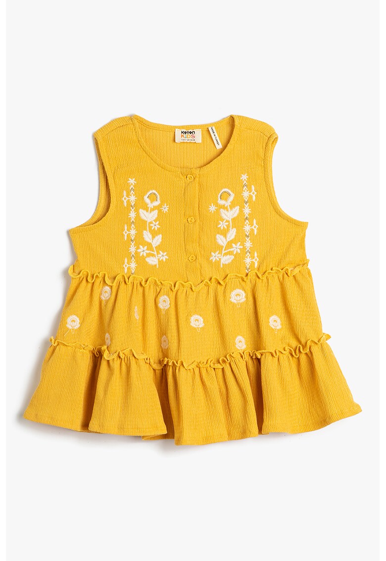 Bluza cu volane brodate