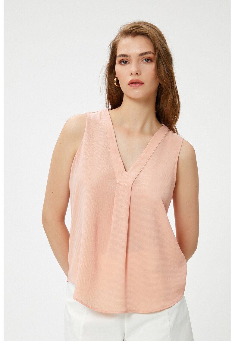 Bluza cu decolteu in V - fara maneci