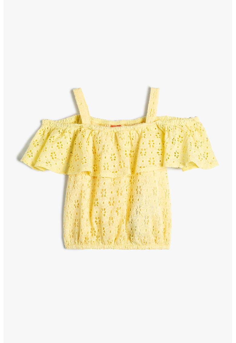 Bluza cu broderie Sangallo