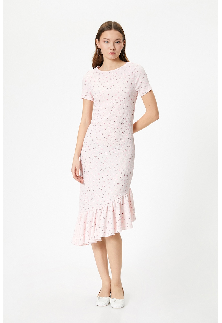 Rochie midi cu model floral