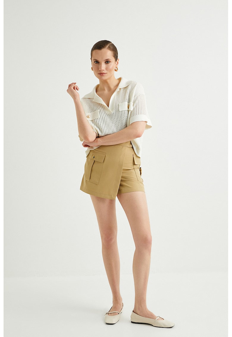 Fusta-pantalon cu buzunar cargo