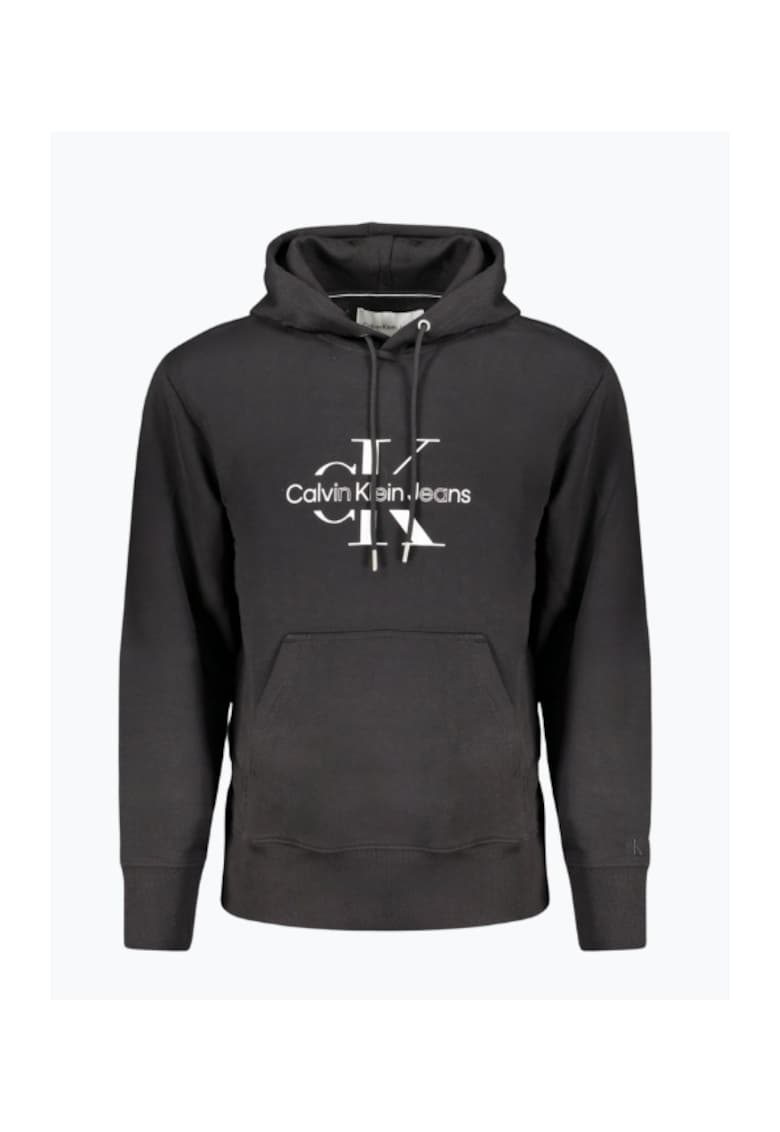 Hanorac barbati J30J325429 din bumbac cu imprimeu cu logo si croiala Regular fit - Negru Hanorac barbati J30J325429 din bumbac cu imprimeu cu logo si croiala Regular fit - Negru