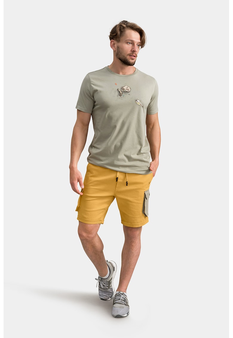 Pantaloni scurti cargo cu talie ajustabila