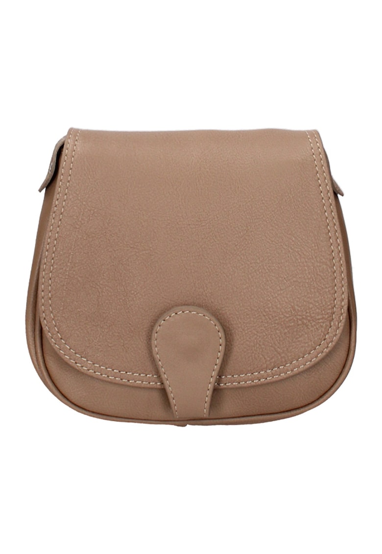 Geanta crossbody de piele cu clapa