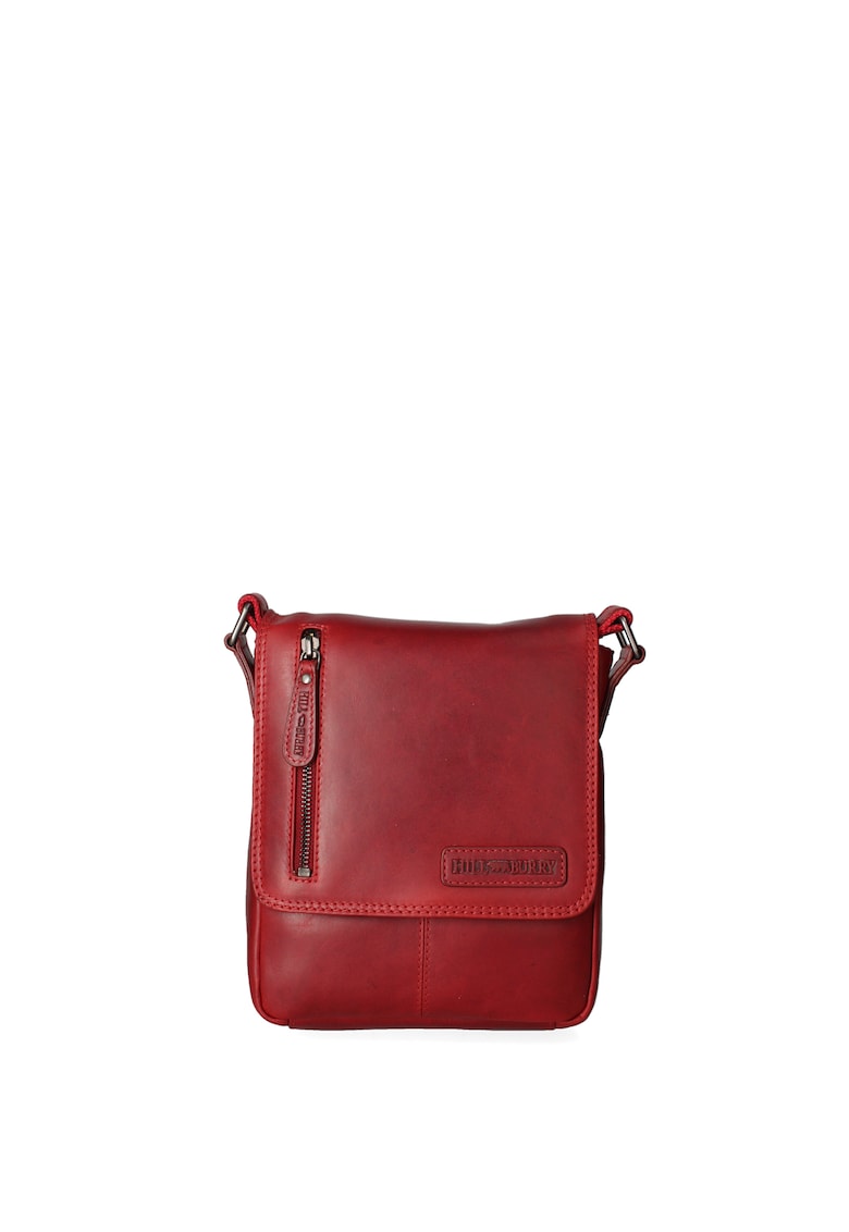 Geanta crossbody de piele cu clapa