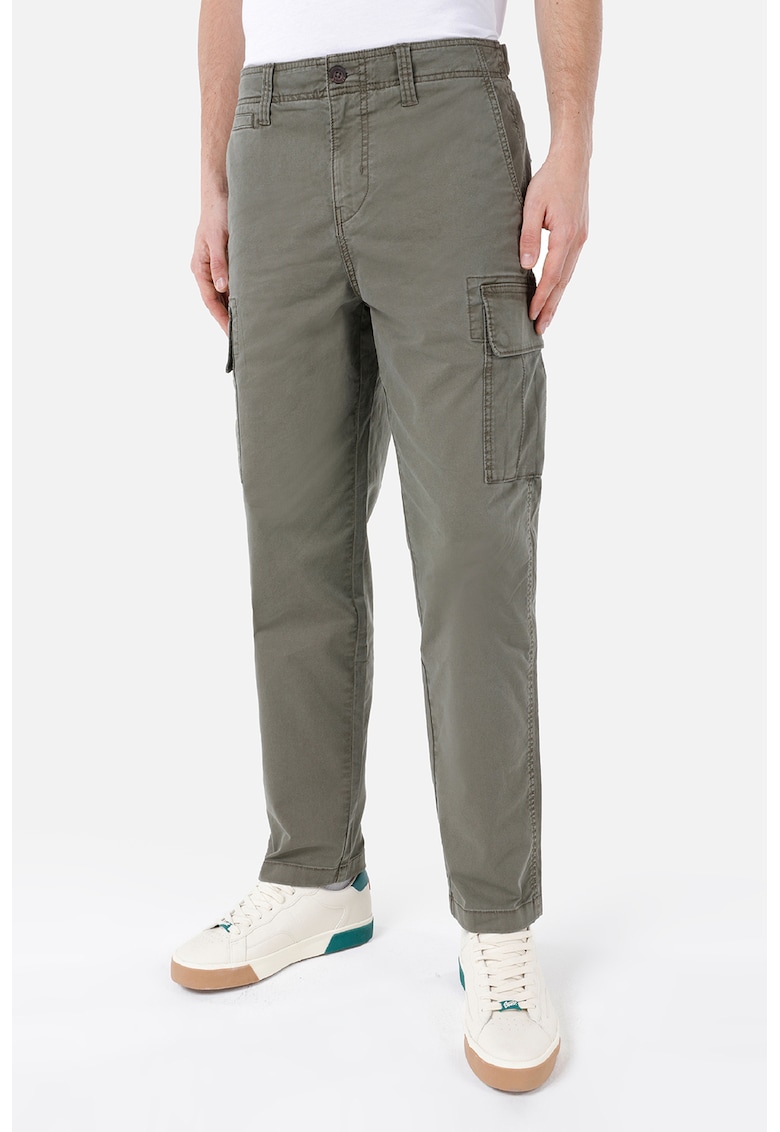 Pantaloni cargo cu talie medie