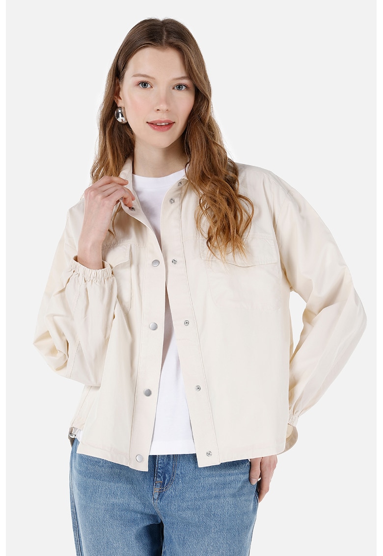 Camasa din amestec de bumbac cu maneci lungi