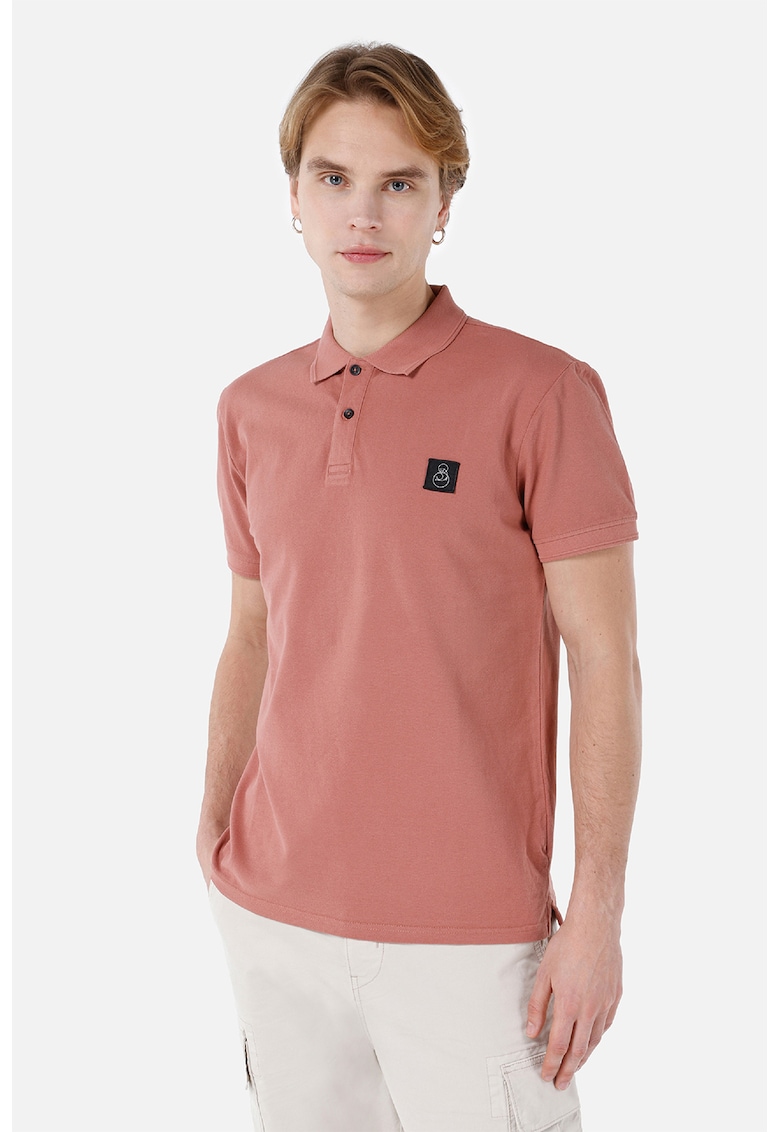 Tricou polo din bumbac pique