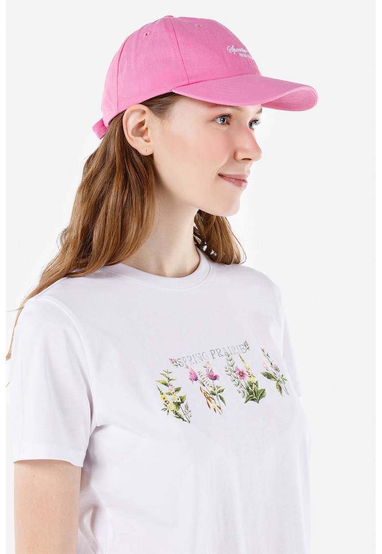Tricou din bumbac cu imprimeu floral