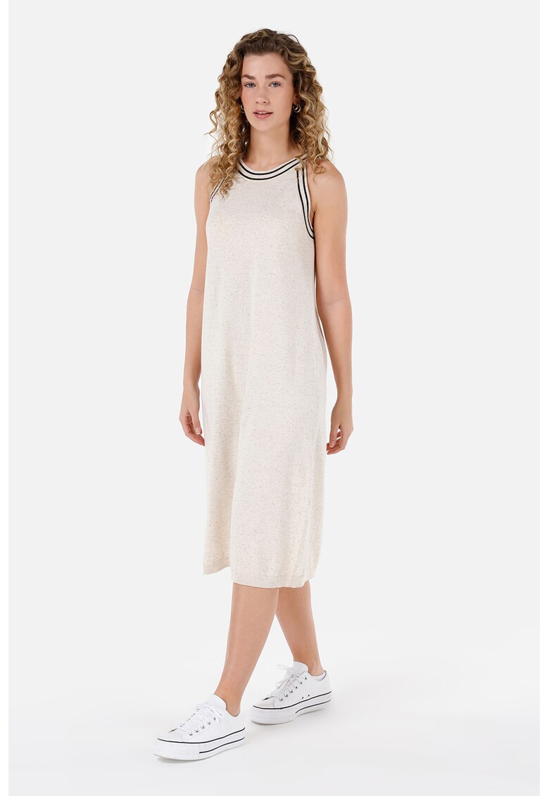 Rochie din amestec de bumbac cu croiala dreapta