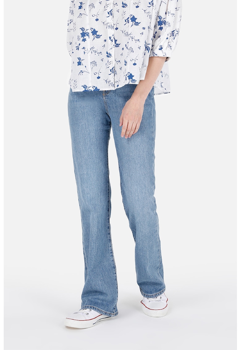 Blugi cu talie inalta 791 Monica - Albastru deschis