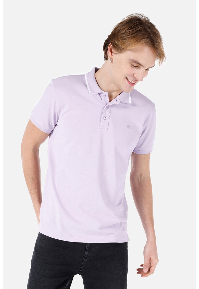 Tricou polo regular fit din bumbac