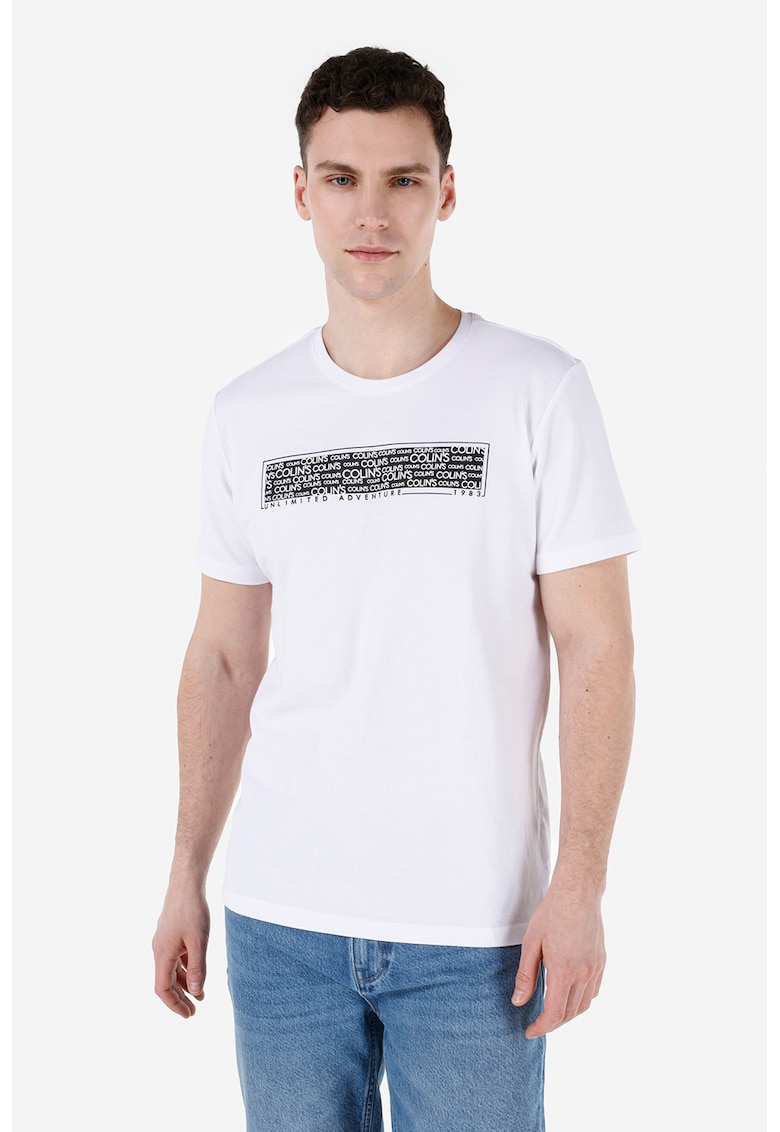 Tricou din bumbac cu imprimeu logo