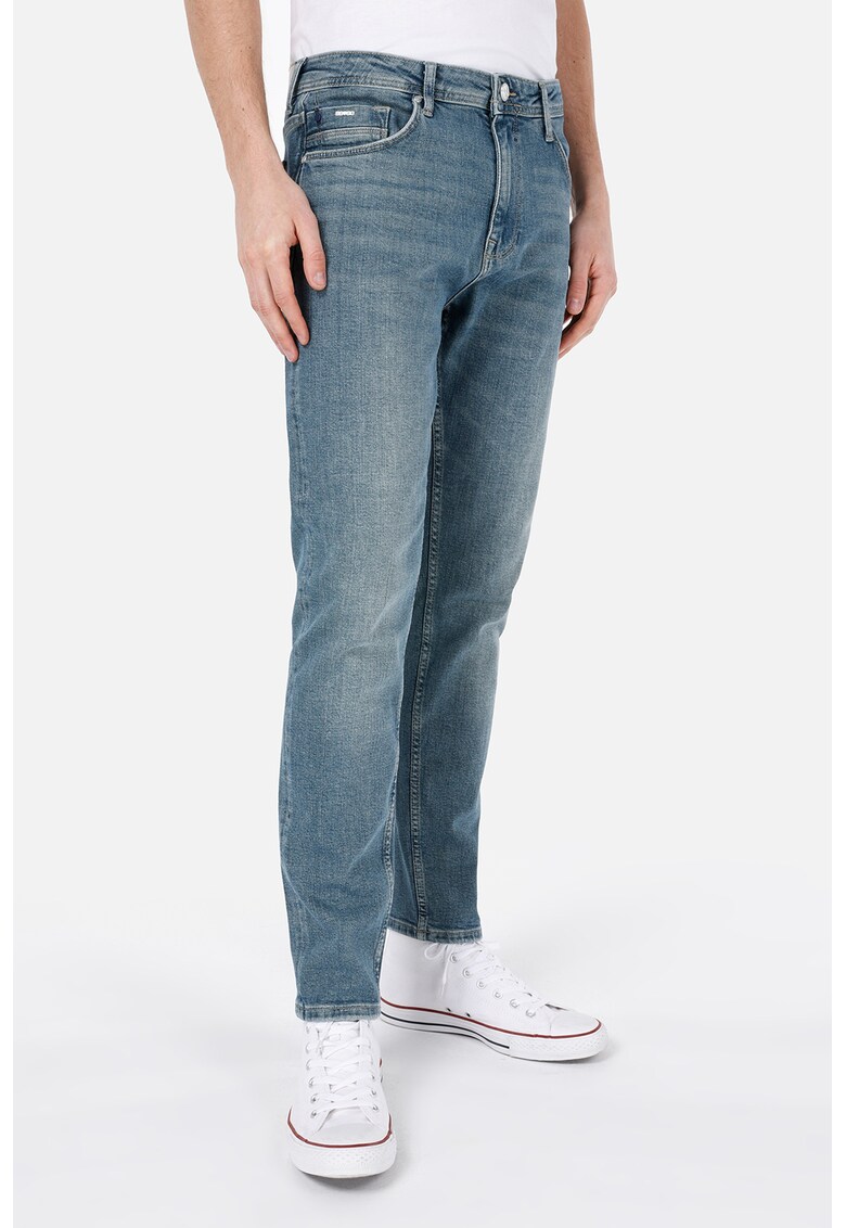 Blugi regular fit cu aspect decolorat Jack - Albastru prafuit