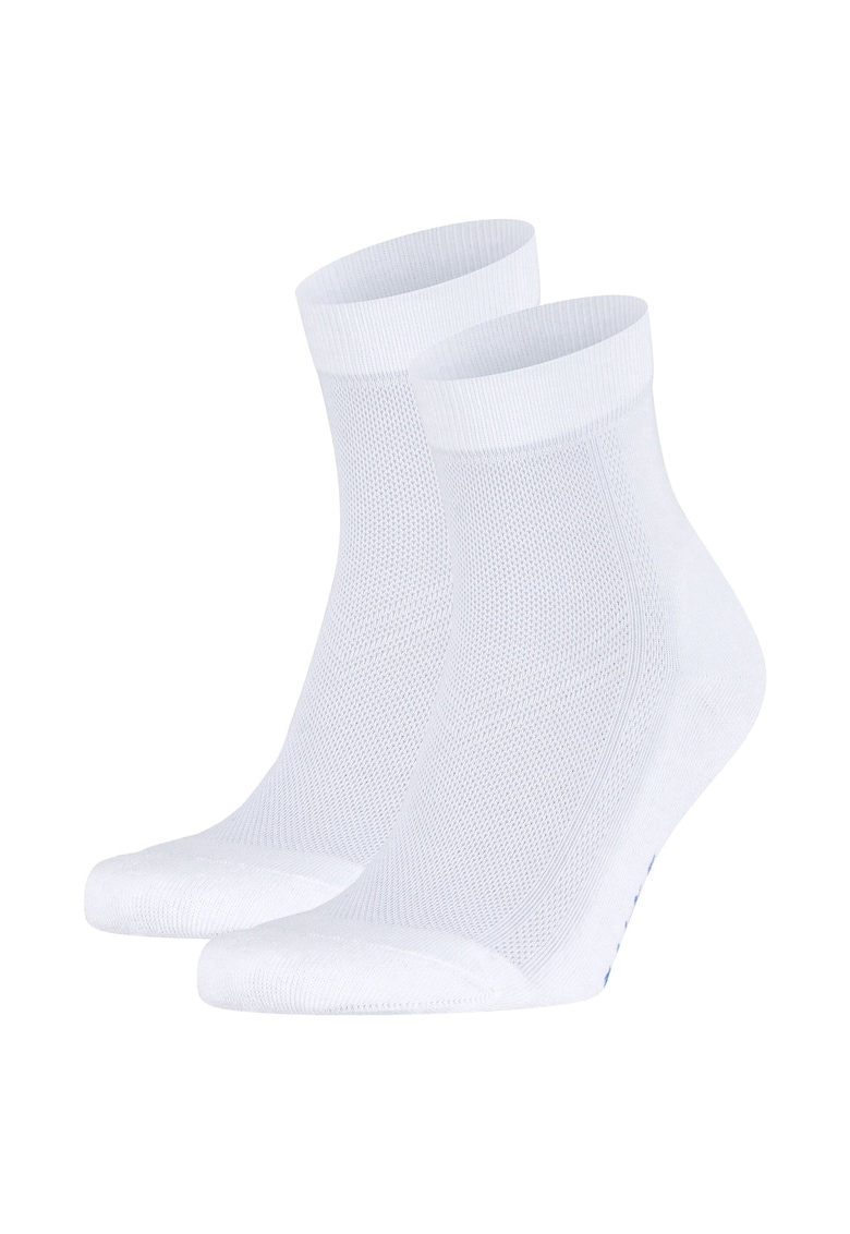 Falke Set de sosete lungi unisex - 2 perechi - Alb