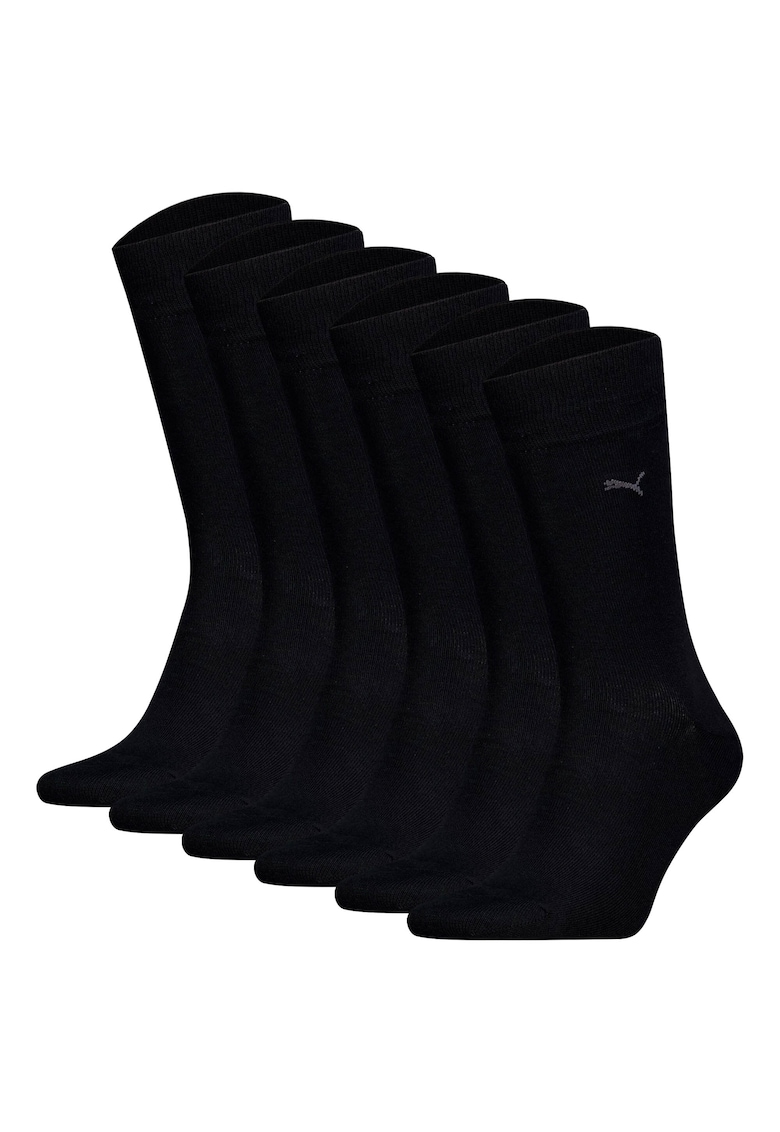 Puma Set de 6 perechi de sosete lungi - Negru