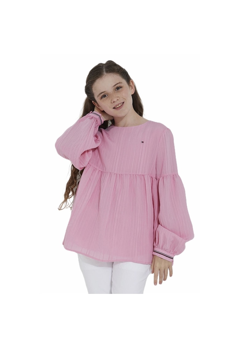 Bluza copii Textured Stripe Top - Roz