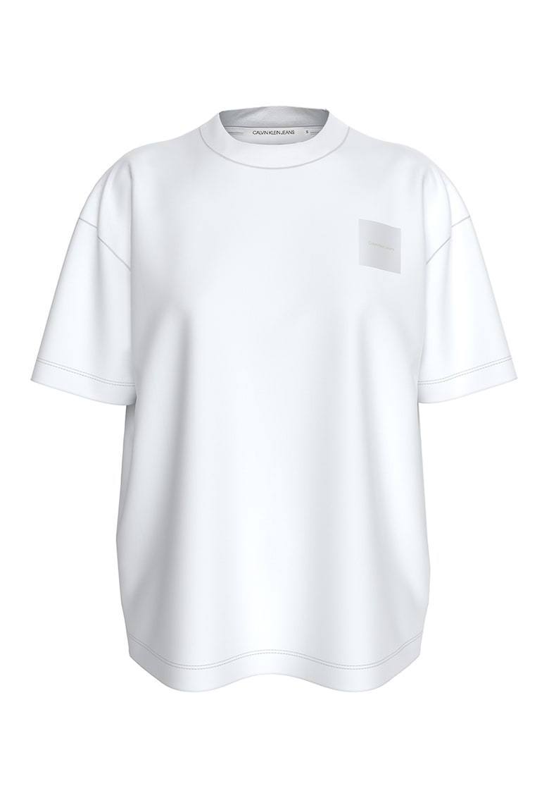 Tricou supradimensionat cu logo pe spate