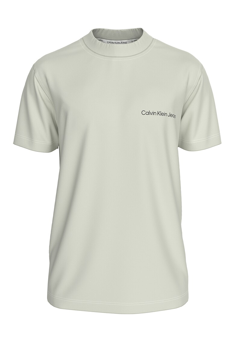 Tricou cu imprimeu logo - Alb fildes