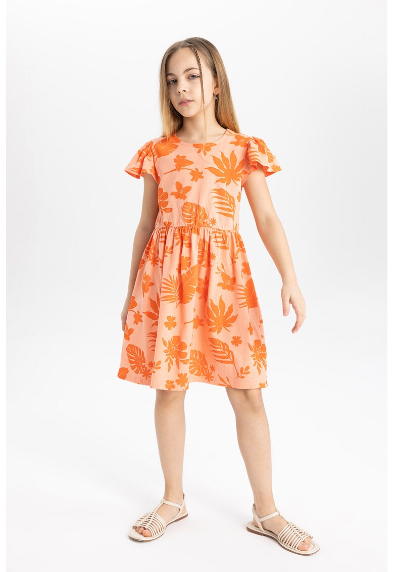 Rochie evazata cu imprimeu
