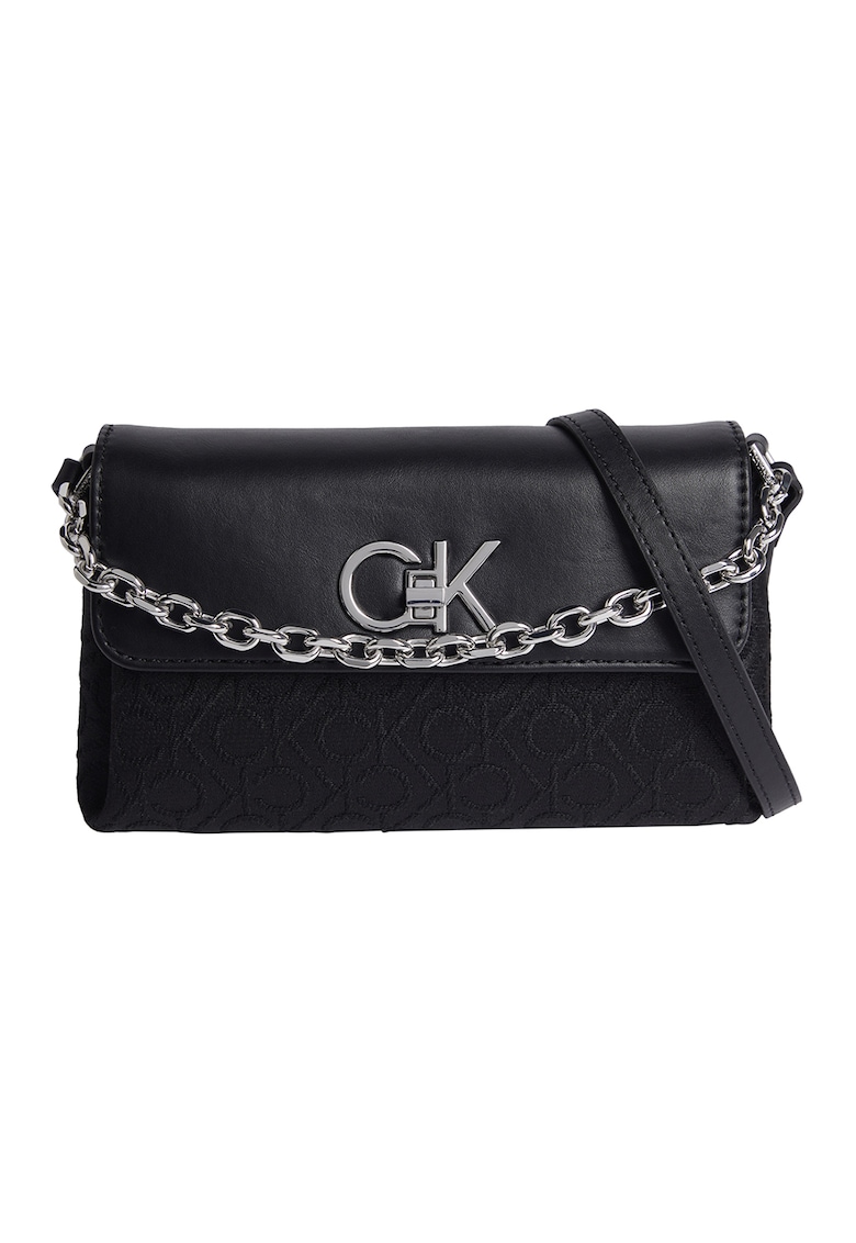 CALVIN KLEIN Чанта с дръжка с верижка и принт за Жени CALVIN KLEIN Чанта с дръжка с верижка и принт за Жени