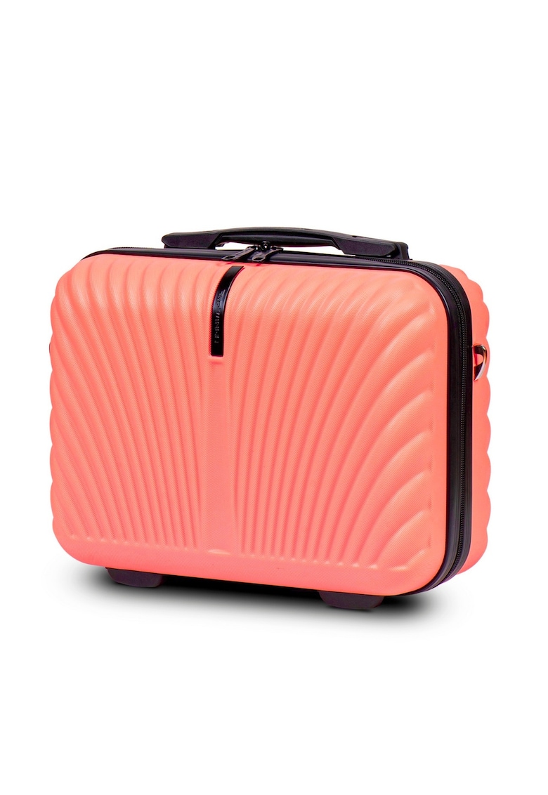 Geanta cosmetice Swan - ABS - 34 x 28.5 x 15 cm - coral