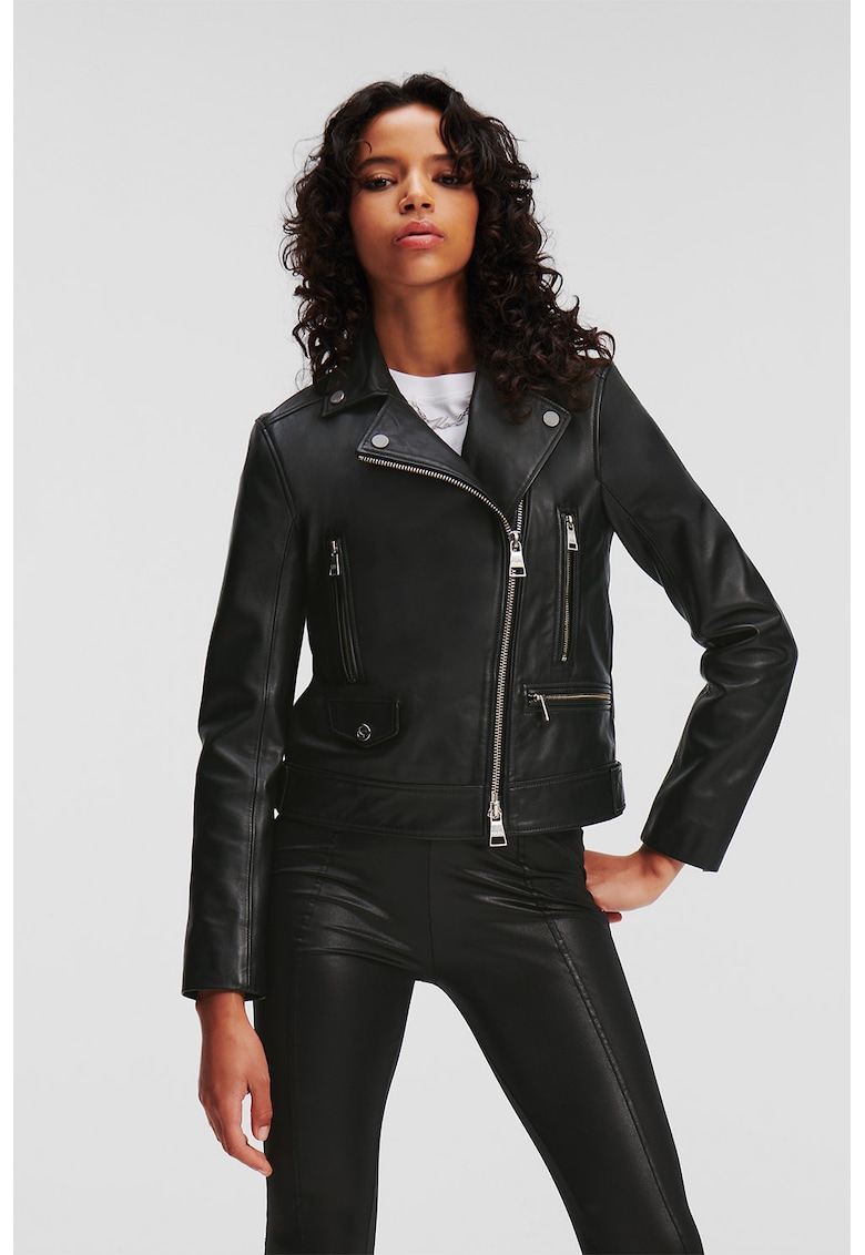 Jacheta biker de piele