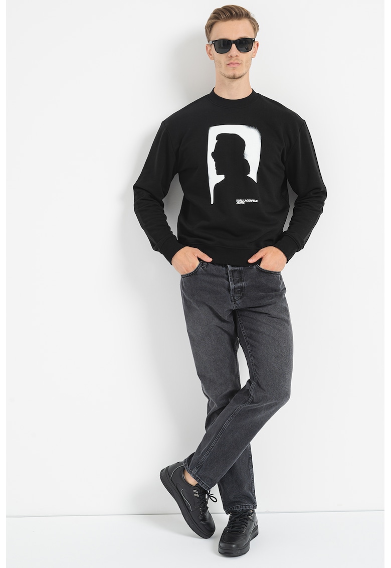 Bluza de trening regular fit din amestec de bumbac organic