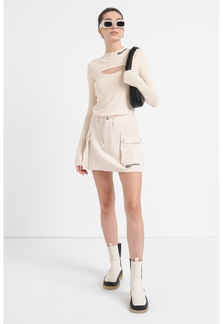 Fusta mini cu croiala in A