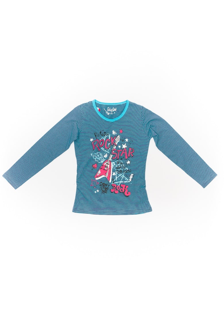 Bluza cu maneca lunga - fete - GTYJL4593 - Albastra -