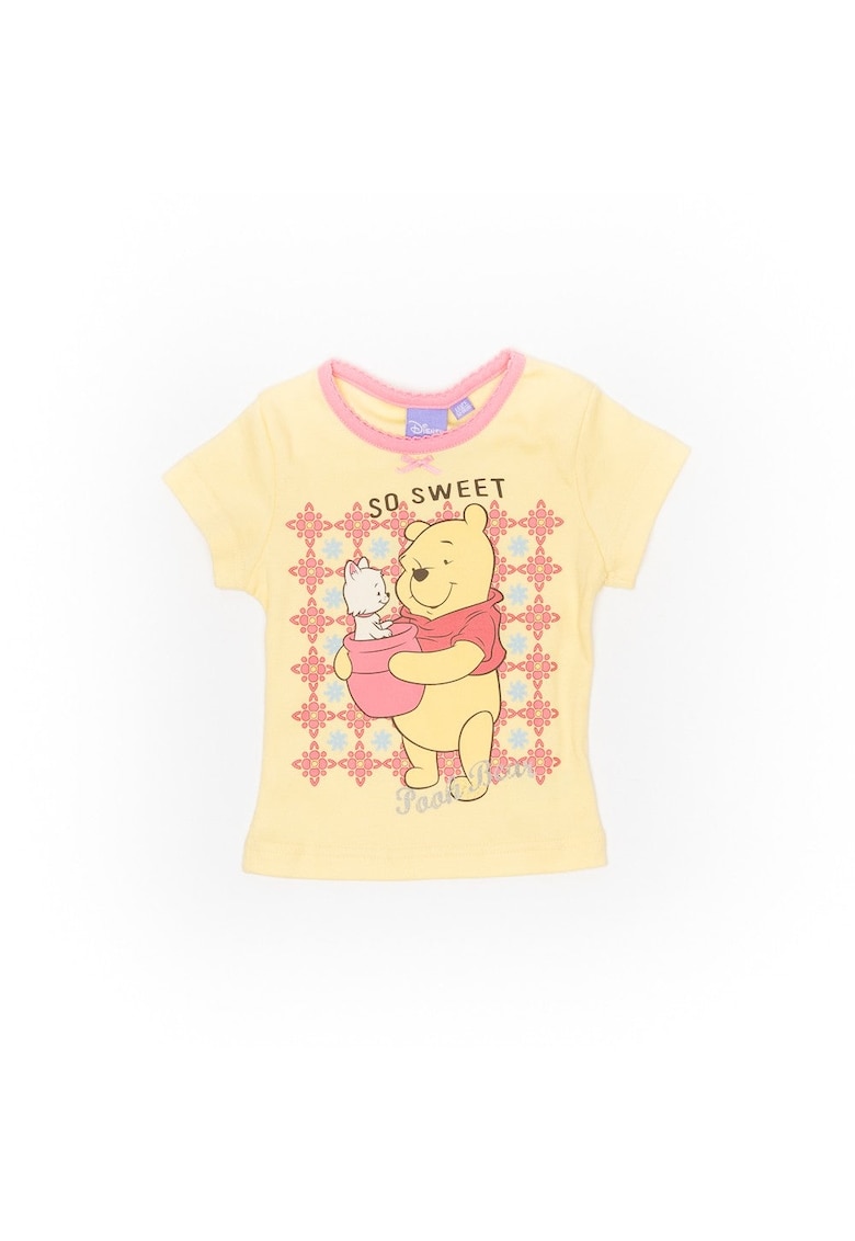 Tricou cu imprimeu - fete - GTK7445 - Galben -