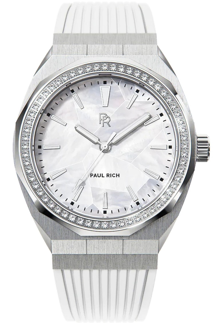 Ceas dama - Inox/Silicon - Argintiu