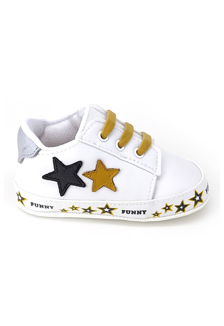 Pantofi sport din piele cu model cu stele