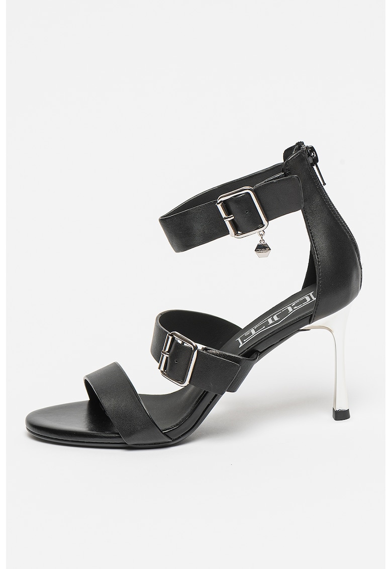 Sandale din piele cu toc Ellie Sandale din piele cu toc Ellie