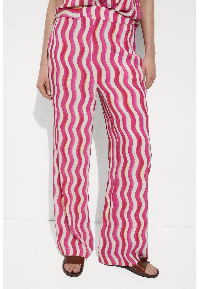 Pantaloni cu imprimeu chevron Ibiza