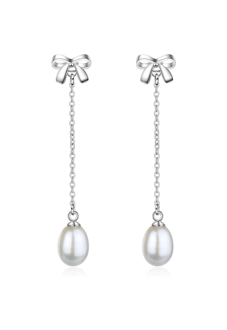 Cercei din argint cu perle Miyabi