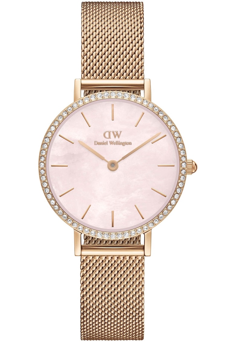 Ceas dama - otel inoxidabil - roz auriu - 30m rezistent la apa