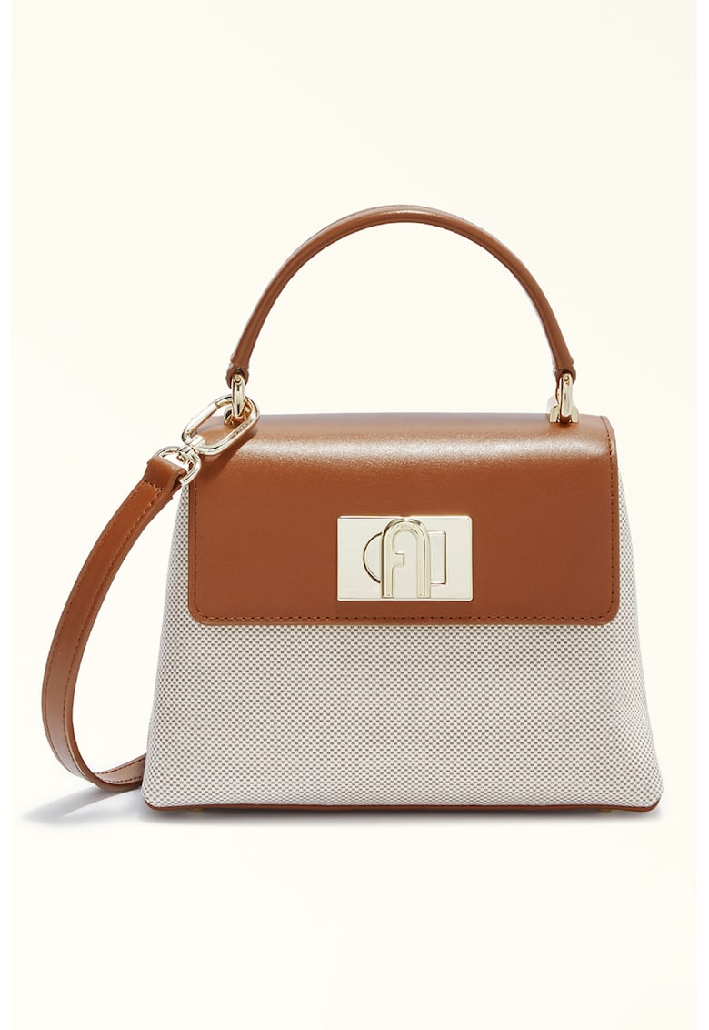 Geanta crossbody cu garnituri de piele 1927