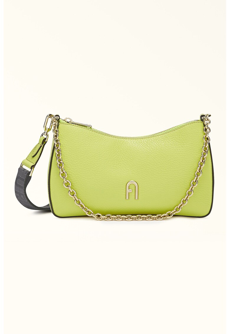 Furla Кожена чанта Primula цвят на метала: златист