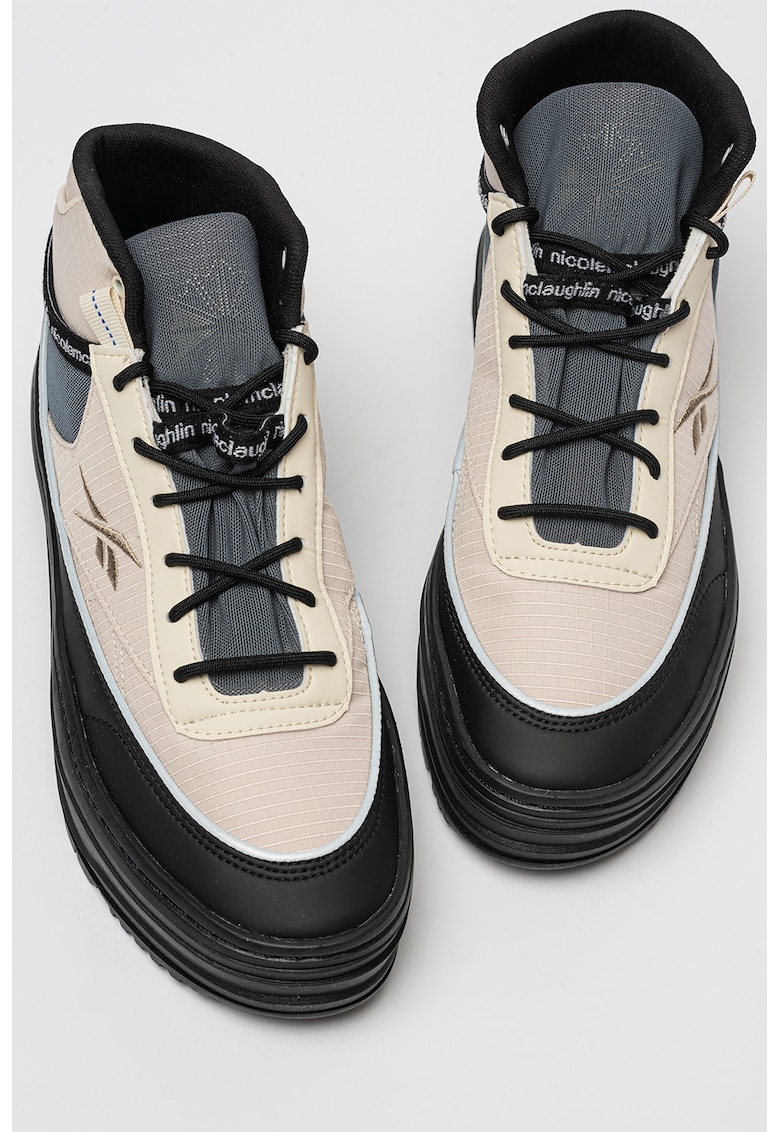 Pantofi sport in doua nuante Club C Geo - Negru/Albastru prafuit/Crem