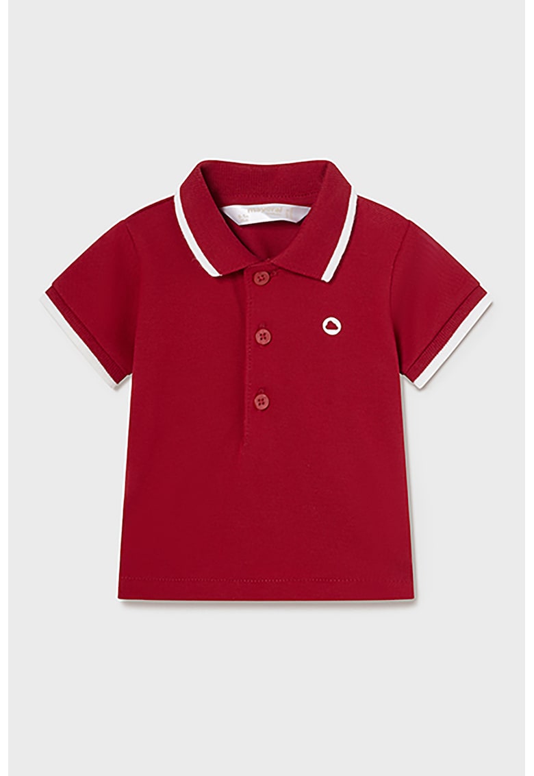 Tricou polo cu detalii contrastante